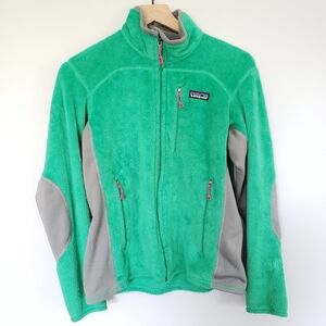 Patagonia R2 Zip Up Jacket Regulator Fleece Kelly Green Sz Medium